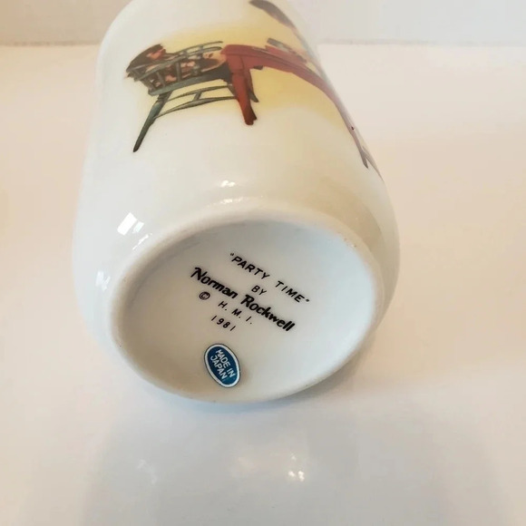 Vintage Norman Rockwell set of  2 Coffee Cups. - Picture 10 of 12